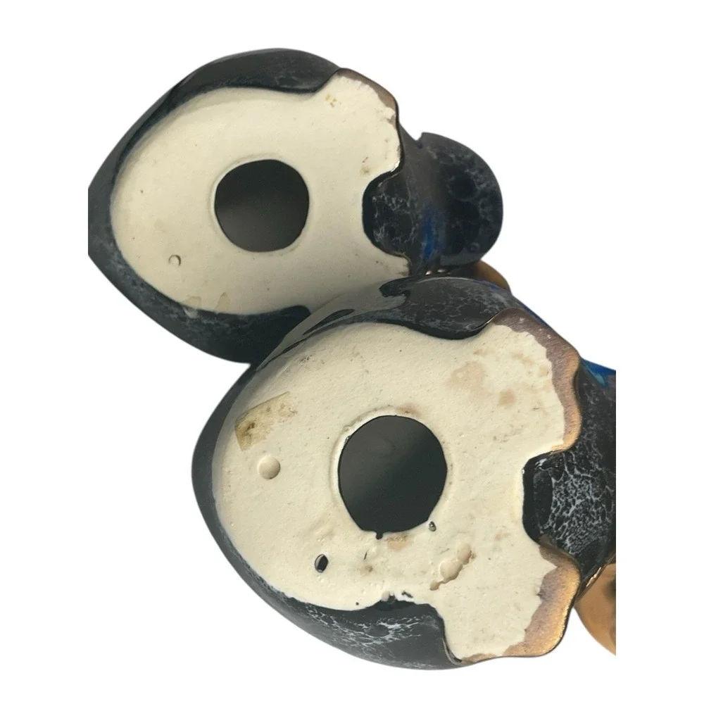 Vintage 1987 Enesco Pair Of Ducks geese Ceramic‎ Figurines Set Of 2 Minimalistic